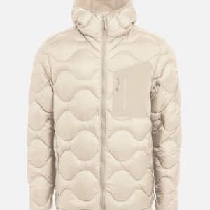 the mountain studio_ men ultralight down hood jacket-down jacket almond milk